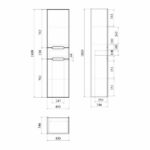 Soho 45 пенал напольный универсальный 2