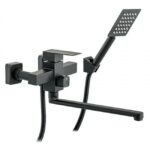 Смеситель для ванны MIXXUS KUB-006-A (EURO) BLACK (KUB-006 (EURO) BLACK) из н.ст. SUS304 (черн)(8 шт