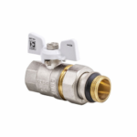 KOER KR.227.W-Gi - 1/2" Кран с американкой "антипротечка" WHITE (80шт)