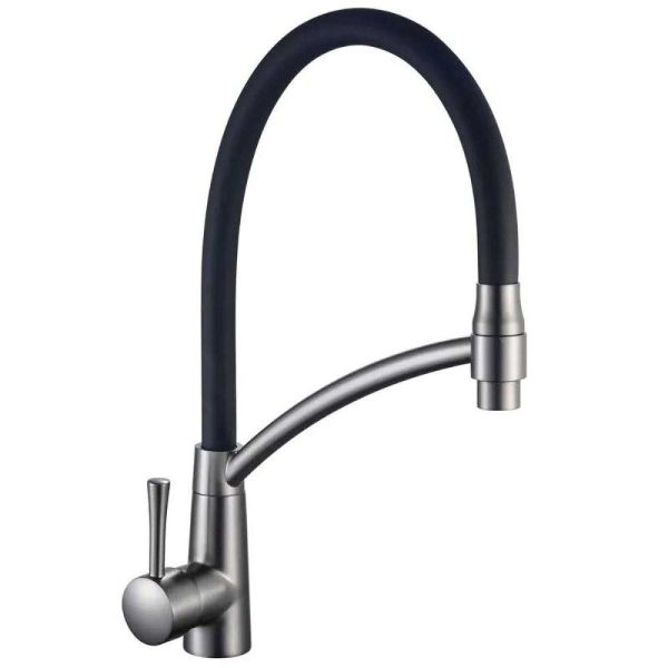 Смеситель кухня MIXXUS PREMIUM ROSSI 017 GRAPHITE REFL.BLACK (Цв.граф.+силик.изл.черн) (10 шт/ящ 1 Смеситель кухня MIXXUS PREMIUM ROSSI 017 GRAPHITE REFL.BLACK (Цв.граф.+силик.изл.черн) (10 шт/ящ 1