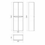 Soho 60 пенал напольный 2