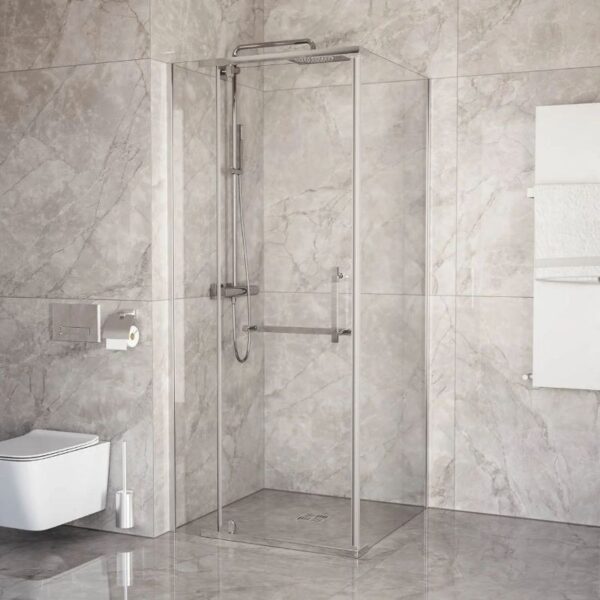 Душевое ограждение без поддона Aurora Square 120*80 (с дугами и аксессуарами) 1