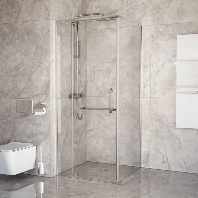 Душевое ограждение без поддона Aurora Square 120*80 (с дугами и аксессуарами) 1 Душевое ограждение без поддона Aurora Square 120*80 (с дугами и аксессуарами) 1