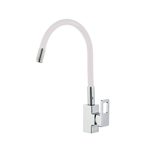 VIEIR Смеситель для кухни V353521F однорычажный с гибким изливом (хром) (10/1шт) 1 VIEIR Смеситель для кухни V353521F однорычажный с гибким изливом (хром) (10/1шт) 1