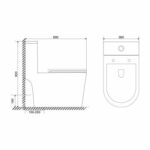 ARK унитаз-моноблок с крышкой Soft-close БЕЗОБОДКОВЫЙ 2