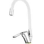Смеситель кухня MIXXUS FANY 011 (NUT) REFL.WHITE (без подводки) (12 шт/ящ)