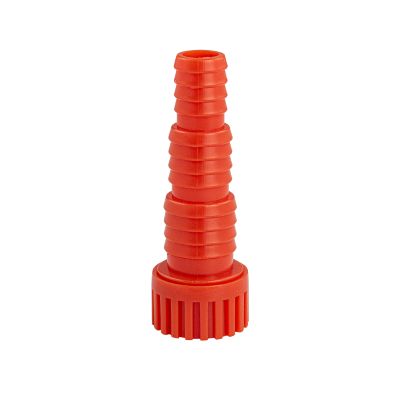 Штуцер соединительный 1/2" г х 1/2"+5/8"+3/4" (15+17+20мм), из АБС пластика, цвет оранжевый (5шт) 1