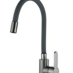 Смеситель кухня CHAMPION EZA-011 GRAPHITE REFL.BLACK с сил.изл.из н.ст.SUS304 (изл.черный) (10 шт/ящ