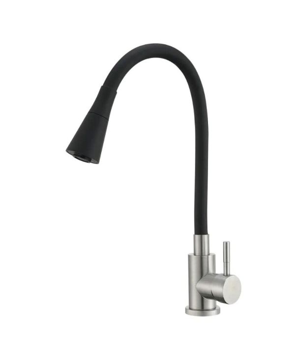 Смеситель кухня MIXXUS SUS-011-T REFL.BLACK с силик. излив.из нерж.стали SUS304 (изл.чёрный)(10шт/ящ 1 Смеситель кухня MIXXUS SUS-011-T REFL.BLACK с силик. излив.из нерж.стали SUS304 (изл.чёрный)(10шт/ящ 1