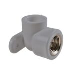 Угольник комбинир. с крепл. ПП D20-1/2"ВР GRAY (14/70)