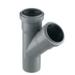 BF Тройник канал. BFPlastek HTEA DN 50x50x45°