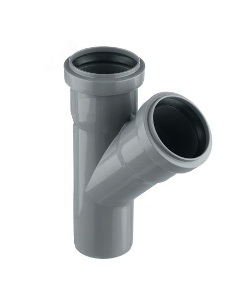 BF Тройник канал. BFPlastek HTEA DN 50x50x45° 1