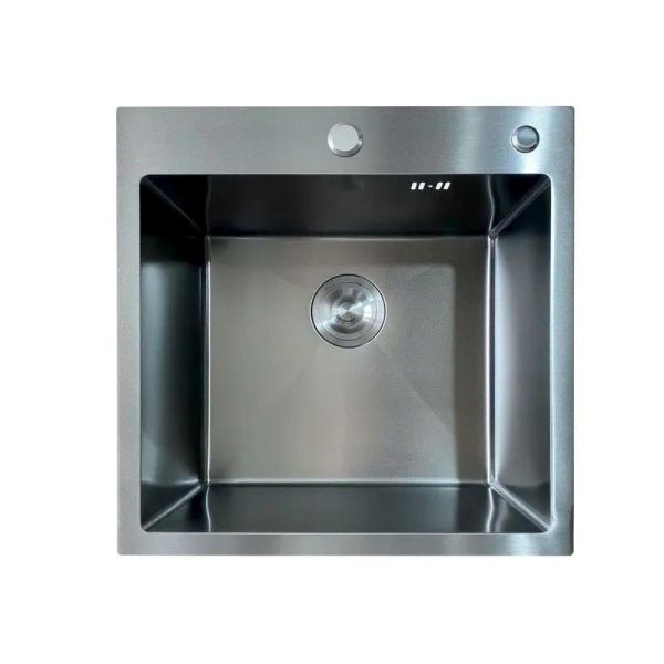 MIXXUS MH5050 DECOR GRAPHITE (MH5050 DECOR NANO-BLACK)(3.0/0.8)Мойка из нерж.стали(ц.графит)(1шт/ящ) 1
