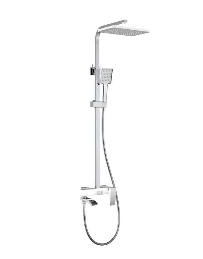 Душевая колонна со смесителем KOER KB-56007-04, 3 функции (Цвет хром+белый) (3 шт/ящ) 1 Душевая колонна со смесителем KOER KB-56007-04, 3 функции (Цвет хром+белый) (3 шт/ящ) 1