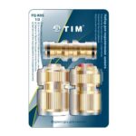 TIM Набор для подключения шланга 1/2"(переходник, 1 соединит + 1 соединит. аквастоп) (1/40 шт.)