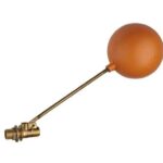 TITAN Клапан поплавковый латунный, резьба 3/4", с оранжевым поплавком