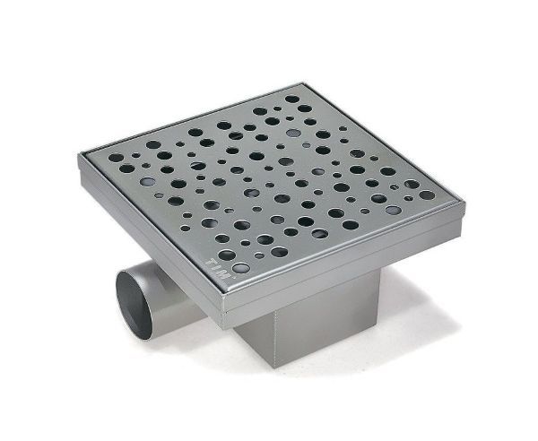 Тpaп c гориз.выпуском 15*15см Kвaдpатный (гидро+сухая защ.) TIM 1