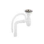 VIEIR Сифон для раковины с прямоугольным переливом 1 1/2", 40/50 мм VP41 (50/1шт)