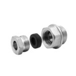 VIEIR Переходник для греющего кабеля, никелированный 1/2"М SFH93 (400/10шт)