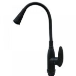 Смеситель кухня PLAMIX CEZAR-011-B SET MATTE BLACK REFL.BLACK С СИЛИК.ИЗЛ. (с подводкой) (20 шт/ящ)