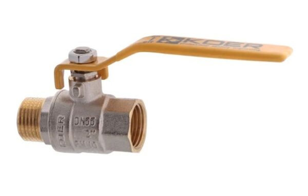 KOER Кран шаровый 2 ГШР ГАЗ PN40 (KR.215.G) (8 шт/ящ) 1