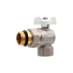 VIEIR Кран угловой с американкой 3/4"БЕЛЫЕ VER48A (64/8шт)