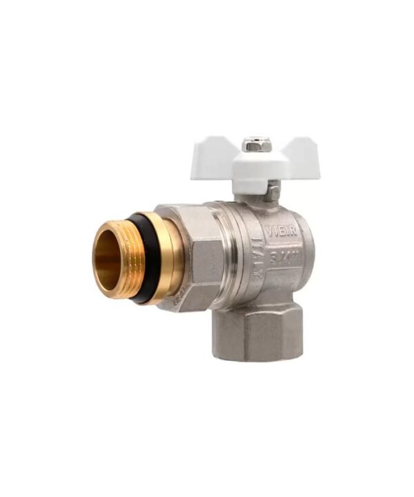 VIEIR Кран угловой с американкой 3/4"БЕЛЫЕ VER48A (64/8шт) 1